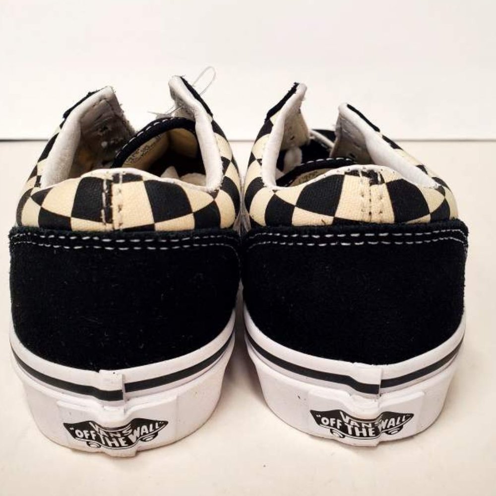Vans Kids Old School Shoes, Primary Check Black/White - Picture 4 of 4